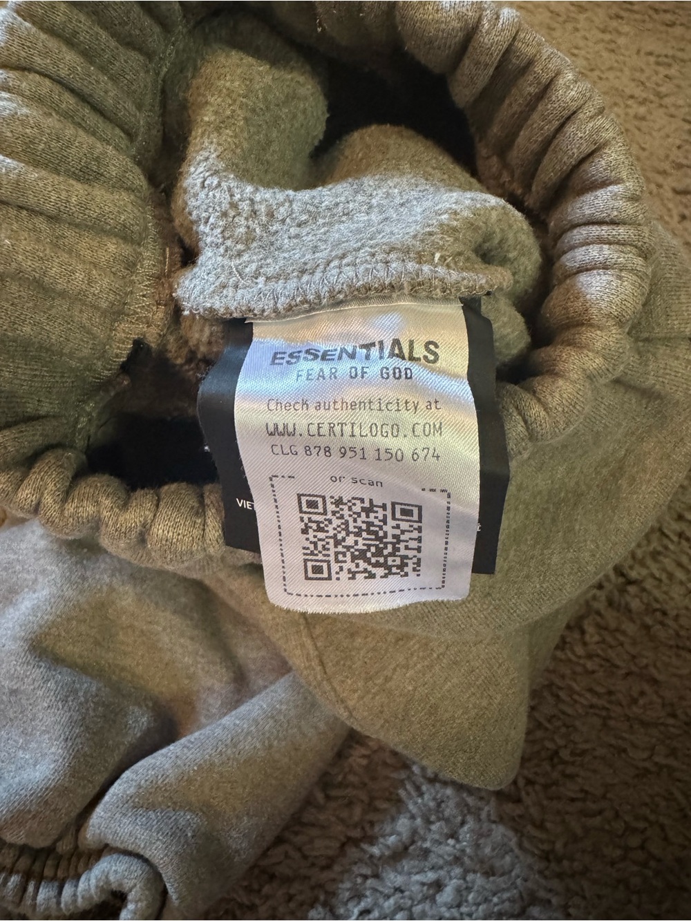 Kids Toddler Essentials Fear of God Classic Fleece Sweatpants Heather Grey 2/3 - Picture 9 of 10